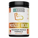 ZHOU Muscle BCAA - Vegan BCAA Powder, BCAA Suplementos para Hombres &amp; Mujeres, Apoyo Muscle Health, Bebida para la Energía, Todos los Aminos Naturales de Cadena Sustituida - Punch tropical, 11.6 oz (30 Servimientos)