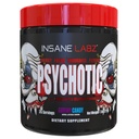 Insane Labz Psicotic, High Stimulant Pre Workout Powder, Extreme Lasting Energy, Focus and Endurance with Beta Alanine, Creatine Monohydrate DMAE, 35 Srvgs (Gummy Candy)