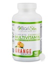 Tablas multivitamínicas BariSlim Completo Chewable - 45 mg Iron Bariatric Vitamina &amp; Suplemento para Cirugía Post Bariatric incluyendo Bypass Gástrico &amp; Sleeve - Delicioso &amp; Conveniente Ø Orange