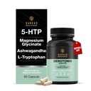Bargad Serotonin Support Supplement – Helps Boosts 5HTP, Serotonin & Cortisol Levels, Herbal Blend – Promotes Positive Mood, Calmness, Stress Relief | Happy Mood & Brain Support | 60 Capsule