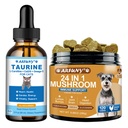 Taurine Supplement for Cats & Dog Mushroom Chews - for Cat Heart Health, Cardiac Function Support - for Dog Lumps & Bumps - Gut, Hip, Joint, Skin, Coat, Immune Health