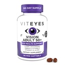 Viteyes Vision for Ages 50 Plus for Eye Health, Vision Support, Aging Eyes, Lutein, Zeaxanthin, Omega-3, Zinc, Vitamina C, Vitaminas D, Vitaminas E, Eye Doctor Trusted, Manufactured in The USA, 90 Ct