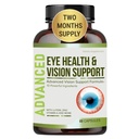 Soporte de visión - Mejores vitaminas de ojos para visión borrosa. Suplementos de ojos para adultos con luteína para salud macular, visión de ojos, estrado de ojos y fatiga. Con Zinc y Vitamina A para apoyar la visión Sharp.