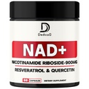 Suplemento NAD con Nicotinamide Riboside, Trans-Resveratrol, Quercetin - energía celular " Reparación, vitalidad, envejecimiento saludable - 60 Cuenta