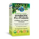 Factores naturales enteros sinbiótico de alimentos Pre+Probiótico 10 billón - Orgánica Gut &amp; Digestive Health Supplement - Non-GMO, Gluten-Free &amp; Dairy-Free - 60 cápsulas vegetarianas (60 piezas)