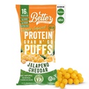 Better Than Good Savory Keto Jalapeno Cheddar Protein Puffs TEN Gluten-Free -16g Proteína, Bajo Azúcar, Baja Calorie, Diabética Amistosa Snacks ANTE Bajo carbohidratos, Niños sanos Snack Silencioso Sin Flavours Artificiales (12-Pack)