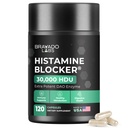 Laboratorios Bravado DAO Suplementos Bloqueador de Histamina - Extra Strength 30,000 HDU DAO Enzyme + Diamine Oxidase & Vitamina C para el metabolismo diario de histamina &amp; Immune Support - 120ct