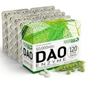 MAX DAO Enzyme Suplemento 120 Tablets, 50.000 HDU por dosis ajustable Tablet, liberación ampliada, bloqueador de histamina
