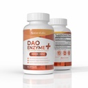 DAO Enzyme + Bloqueador de Histamina - Triple-Strength 30,000 HDU Fórmula - DAO Enzyme Suplementos con vitamina C - Histamina Intolerance Apoyo Digestivo - 60 cápsulas