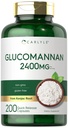 Carlyle Glucomannan Capsules ← 200 Conde ← Soluble Fiber Pills ← Non-GMO, Gluten Free Supplement