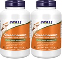 AHORA Suplementos de alimentos,Glucomannan (Amorphophallus konjac) Polvo puro,Aporta regularidad*,Manejo de peso saludable*,8 onzas,(Pack of 2)