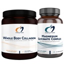 Diseños para el Complejo Glycinate de Magnesio de Salud (60 capsules) &amp; Ple Body Collagen (30 servidos) Bundle - Magnesio de alta absorción con polvo de colágeno Premium para soportar los huesos, la piel &amp; las articulaciones