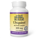 Factores naturales Ubiquinol 100 mg - Apoya la salud cardíaca " Vitalidad natural - Suplemento de apoyo antioxidante con absorción superior - Apoyo energético con aceite de linaza - 120 Softgels (120 Servings)