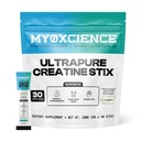MYOXCIENCE Creapure® Creatine Stix tención 5 Gramos de Monohidrato de Creatina Alemán Per Stick Pack ← Soporta Muscle Performance, Lean Body Mass, " Cognition TEN 30 Single Serve Stix