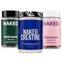 NAKED Creatine + Multivitamina Bundle de Hombres &amp; Mujeres – Pure 1000g Cretina Powder con Multis Diarios para la Strength, Gut & Immune Health