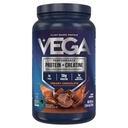 Vega Proteína + Creatina - 30g Proteína de base vegetal, Chocolate, 20 Servings, 3g Creatine, 5g BCAAs, Vegan, Keto, Gluten Gratis, Dairy Free, Low Carb, para el crecimiento muscular &amp; Repair, Drink Mix, 36oz