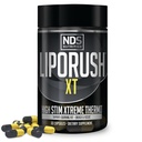 LIPORUSH NDS Nutrition XT - Super Concentrated Thermogenic with L-Carnitine &amp; Teacrine for Shredding Fat - Supports Maximum Energy, Focus, Calorie Burning, Diuretic, Appetite Control (60 cápsulas)