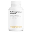 Supersmart - Optimag - Complejo de Magnesio Poderoso - 8 Formas Diferentes de Magnesio para la asimilación óptima - Lucha contra la Deficiencia Magnesio ← No Gluten Libre - 120 cápsulas vegetarianas