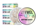 LyvWel 125mg Caffeine Energy Pouches – Clean Energy with Guarana for Focus &amp; Stamina – 5-Pack (75 Total Pouches) (5 Pack, Cotton Candy)
