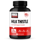 Factor de fuerza Milk Thistle Liver Support Formula with Dandelion Root and Artichoke, 300mg Silymarin Milk Thistle Supplement for Liver Health and Liver Detox, 100 Vegetable Capsules
