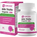 OMOGS Organic Milk Thistle, Herbal Liver Support Milk Thistle Supplement, with Dandelion Root, Glutathione, Berberine HCL &Turmeric, Support Liver Cleanse Detox " Repair, 90 Capsules