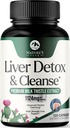 Liver Cleanse Detox " Repair - Milk Thistle Supplement for Digestion & Immune Health - Ginger Root, Choline " Dandelion Root - Herbal Liver Support with Silymarin, Beetroot & Artichoke - 120 Capsules