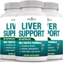 Liver Cleanse Detox " Repair - Milk Thistle Supplement - Liver Support with Choline, Artichoke Extract, Chicory " Dandelion Root Supplement - Milk Thistle Liver Detox " Liver Cleanse - 180 Count