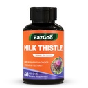 Suplemento de esteto de leche, 60 cápsulas, Suplemento de apoyo al hígado, Vegano, No GMO