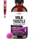 Líquido de carburante de leche – Todo estoto de leche natural Extracto con Silymarin – alta absorción – no GMO, libre de gluten – 2 oz