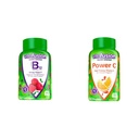 Vitafusion Vitamina B12 Gummy Vitaminas 140 Conde &amp; Power C Vitaminas C 150 Conde