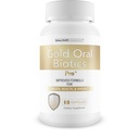 Gold Oral Biotics Pro - Nuestros Mejores Probióticos y Prebióticos de Salud Oral - Probióticos Orales Avanzados para Respiración Rastre - 11 Strain 40 Billones CFU Probióticos CFU - Tooth y Gum Dental Probiótico