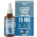 Organic L-Methylfolate 15 mg + Metil B12 1000mcg Liquid Drops-60 Servings