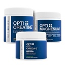 Opti + Strength &amp; Recovery Bundle - Pills Creatine, Triple Magnesium & rTG Omega-3 Complemento Kit ← Soporta Muscle Performance, Recovery & Joint Wellness* ← 3-Product Active Lifestyle Pack