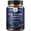 Pre Concepción Suplemento de fertilidad masculina - Booster de volumen de semen con CoQ10, Maca Root, Methyl Folate " D-Aspartic Acid - Mens Fertility Supplement for Sperm Motility - Concepción para Él, 90 días
