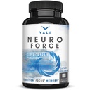 VALI Neuro Force Brain Booster Suplemento para Focus, Memory, Clarity & Energy. Función cognitiva nootrópica Extra Strength Support for Mental Performance. with Natural Caffeine. 60 cápsulas de verduras