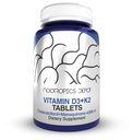 Nootropics Depot Vitamin D3 + K2 with Vitamin C Tablets | 365 Count | Cholecalciferol + Menaquinone-4 (MK-4) | Mood, & Bone Health | Healthy Calcium Absorption