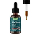 Animal Essentials Hawthorn Berry Supplement for Dogs & Cats - Heart Health Support, Herbal Tincture for Pets, Natural Liquid Extract for Circulation & Cardiovascular Support, Organic Hawthorn- 1 fl oz