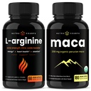 NutraChamps L-Arginine Capsules and Maca Capsules 2 Pack Bundle
