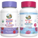 MaryRuth's Gummies for Kids–USDA Organic Multivitamin (Mixed Berry & Cherry), &amp; Magnesium Calm (Hibiscus) Silencio No Gelatin! ← Vitaminas para la Inmunidad, Gut Health, > Wellness general ← Vegan, Non-GMO