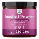 Premium Myo-Inositol & D-Chiro Inositol Powder - Fertility Support Supplement with Myo Inositol - Restore Hormone Balance & Clarity - Provides Ovarian Support - Inositol Supplement for Women - 250g
