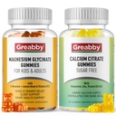Magnesium Glycinate Gummies, Calcium Citrate Gummies for Kids &amp; Adults, Bone Support