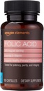 Elementos - ácido fólico, 800 mcg por por porción, Tablet, 180 Cuenta, Pack de 1, Suplemento dietético de la mujer para el desarrollo prenatal saludable, 6 meses de suministro