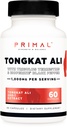 Primal Tongkat Ali Capsules (60 Capsules / 30 Servings, 1,000 mg Por Serving) - Suplemento de Jack Long para Hombres, Gluten Free, Suplemento Nutricional Herbal No GMO