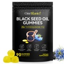 Black Seed Oil Gummies 90ct 100% Blackseed Oil, 2.5X Per BSO Gummy for Beauty Immune & Overall Wellness Support -Super antioxidant for Immune Support, Joints, Digestion, Hair & Skin - 90 Gummies