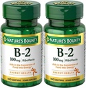 Bounty de la naturaleza, vitamina B-2, 100 mg, 100 tabletas - Pack de 2