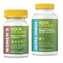 Vitaminas de Noor Multivitamínico y Petróleo de Pesca Omega Suplemento Bundle