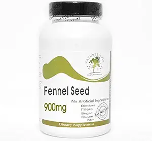 Fennel Seed 900mg ~ 200 cápsulas - No aditivos ~ Suplementos de la naturaleza