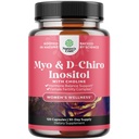 Myo-Inositol & D-Chiro Inositol Capsules - Choline Inositol Suplemento para Ciclo y Fertilidad Apoyo - Mujeres Saldo de Hormona Suplemento con Myo & D-Chiro Inositol Plus Choline Bitartrate