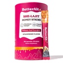 BetterAlt SHE-Lajit Strawberry Honeysticks|Shilajit for Women with Shatavari & Saffron for hormonal Balance & Energy Boost|Tasty sticks with Goodness of Pure Himalayan Shilajit| 30 Sticks