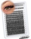 Lash Clusters Wispy Eyelash Clusters Ultra-Dense Individual Lashes Extensions Dramatic Cluster Lashes CD-Curly Cluster Eyelash Extensions Wet Look Natural 132PCS DIY Lash Pack (Flaunt, 8-18MM)